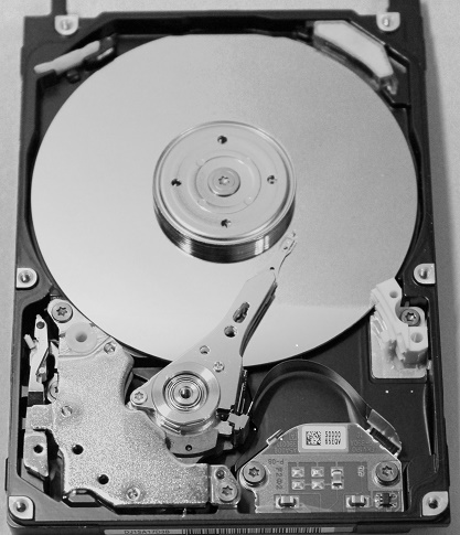 Hard disk insides